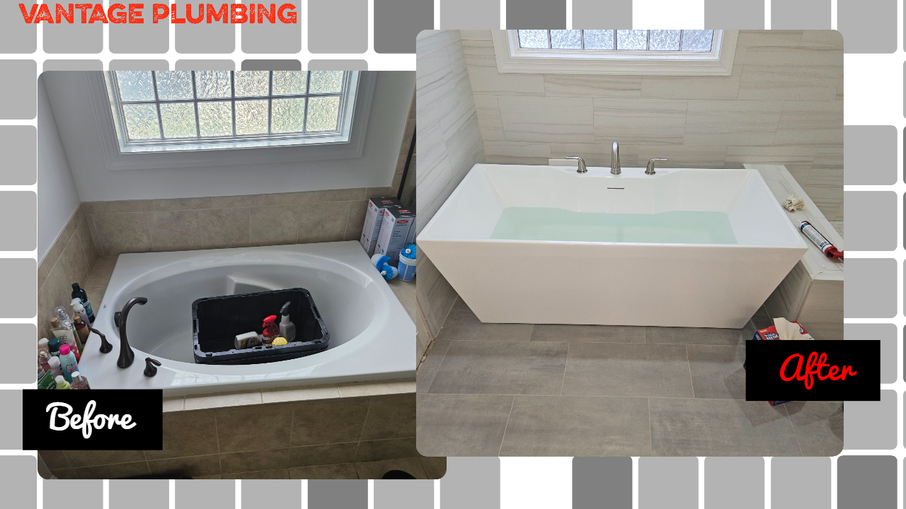 Stevens plumbing before and after 1
