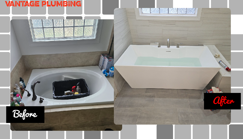 Stevens plumbing before and after 2